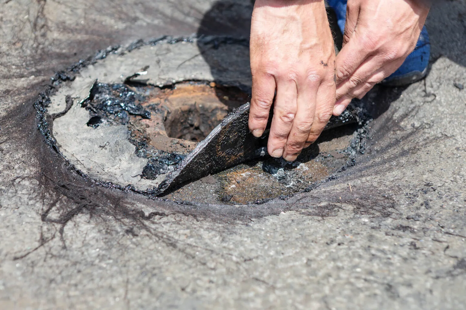 Commercial Roof Membrane Puncture Repair in Rialto, CA Commercial Roof Membrane Puncture Repair in Rialto, CA