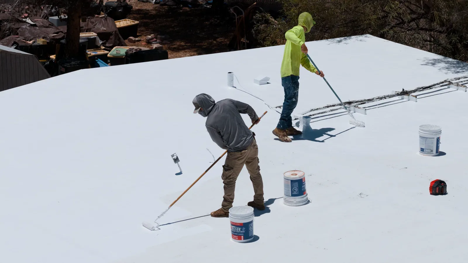 Commercial Roof Seam Failure Repair in Rialto, CA Commercial Roof Seam Failure Repair in Rialto, CA